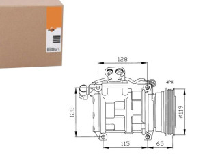 Sprężarka Klimatyzacji Bmw E34 36 10pa17c Nrf