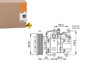 Sprężarka Klimatyzacji Mazda 6 02-07 3 06- Nrf