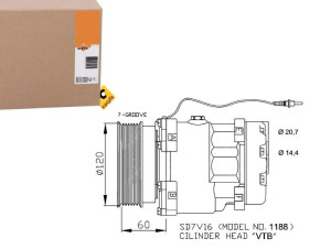 Sprężarka Klimatyzacji Renault Master 97- 3.0d Nrf