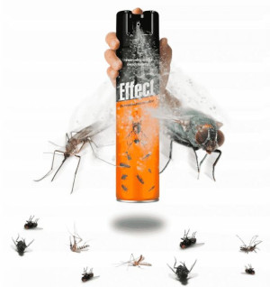 OK spray preparat oprysk na muchy meszki komary mole
