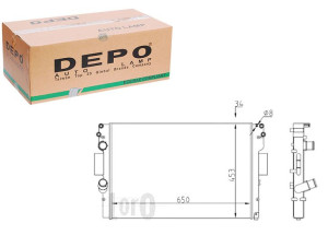 Chłodnica Silnika Depo 504152995 504152996 8mk3767