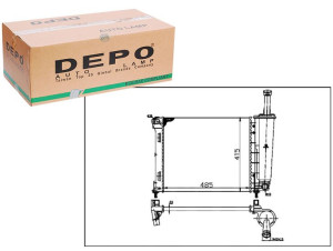 Chłodnica Silnika Depo 51787115 1559504 9s518005ba