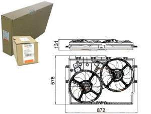 Wentylator Chłodnicy (z Obudową) Fiat Ducato 2.3d