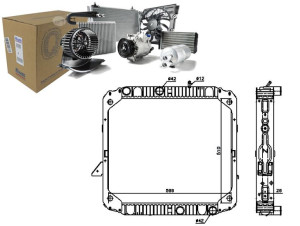 Chłodnica Silnika Mercedes Lk/ln2 Om354.900-om904.