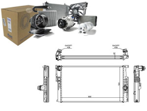 Chłodnica Silnika Bmw 1 (f20) 1 (f21) 2 (f22 F87)