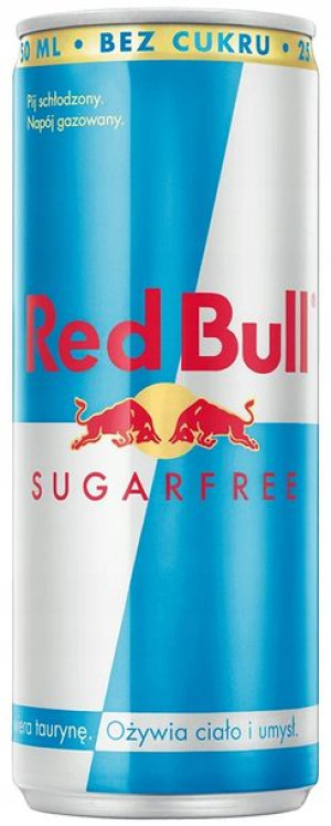 Red Bull 250ml sugar free puszka
