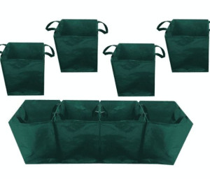 OK 4w1 torba kosz ogrodowy doniczka na liście trawę 4x46l