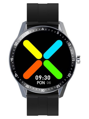 SMARTWATCH G. Rossi SW018-1 silver/black WŁASNE TARCZE