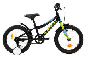 Rower dziecięcy Kross Racer 3.0 16” czarny limonkowy niebieski