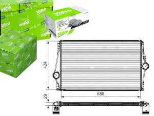Intercooler Volvo Xc90 I 2.5/2.9 10.02-09.14 Valeo