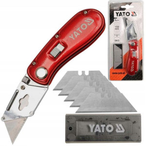 Yato Nożyk Z Ostrzem Trapezowym + Ostrza 61x33 Mm