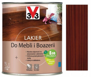 V33 Lakier Do Mebli I Boazerii Satyna Mahoń 1l