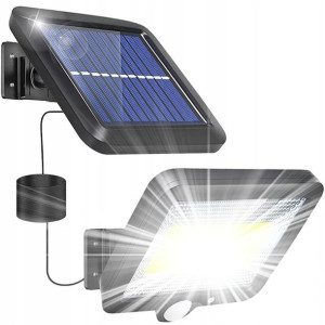 Lampa Solarna Halogen Led Czujnik Ruchu Zmierzchu
