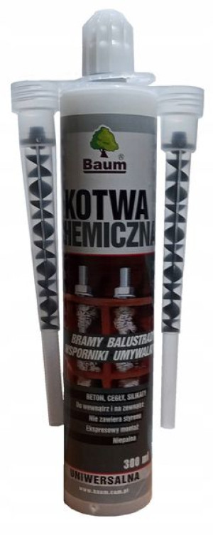 Baum Kotwa Chemiczna 300ml + 2 Mieszadła