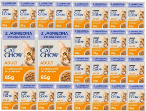 Purina Cat Chow Adult Jagnięcina Z. Fasolka 26x85g