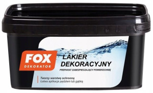 Fox Dekor Lakier Transparentny Do Ścian Satyna 1l