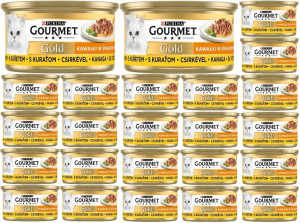 Purina Gourmet Gold Kawałki Wołowina W Sosie 24x85