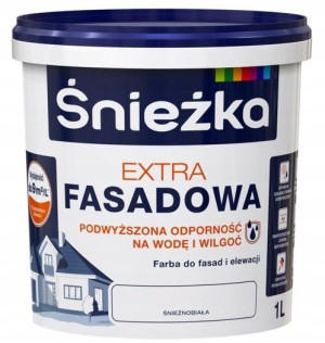 Śnieżka Extra Fasadowa Farba Elewacyjna Biała 1l