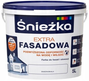 Śnieżka Extra Fasadowa Farba Elewacyjna Biała 5l