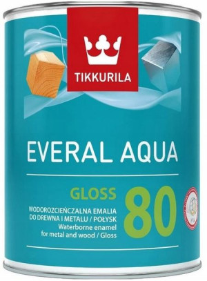 Tikkurila Emalia Akrylowa Everal Aqua Gloss 80 0.9