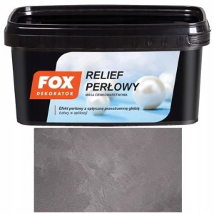 Fox Dekorator Relief Perłowy Grey 0003 1kg