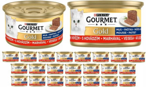 Purina Gourmet Gold Mus Z Wołowiną 24x85gr