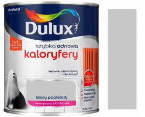 Dulux Szybka Odnowa Kaloryfer Szary Popiel. 0.75l