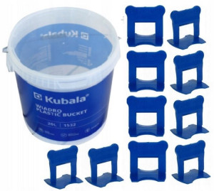 Kubala Klipsy Smart Level 1mm 800szt+wiadro 1885