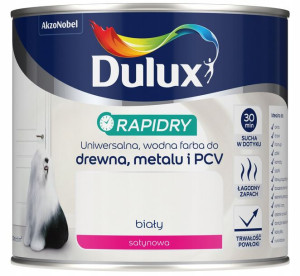 Dulux Emalia Rapidry Biała Satynowa 0.4l