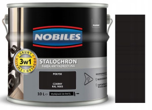 Nobiles Stalochron Czarny Połysk 9005 10l
