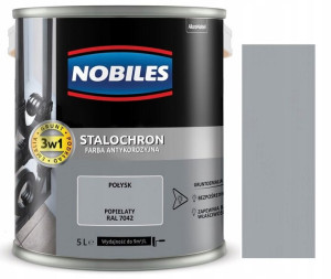 Nobiles Stalochron Popielaty Połysk 7042 5l