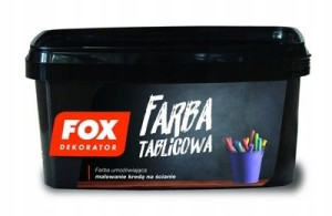 Fox Dekorator Farba Tablicowa Czarna 1l