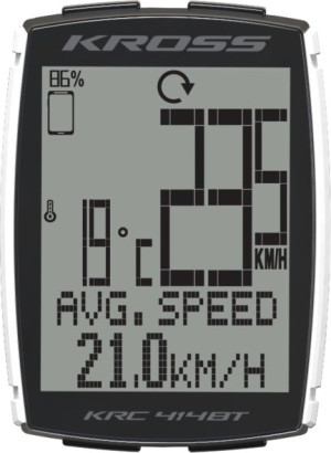 Licznik rowerowy Kross KRC 414BT bezprzewodowy czarny