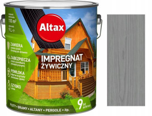 Altax Impregnat Żywiczny Do Drewna Szary 9l