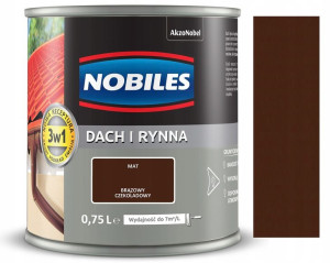 Nobiles Farba Dach I Rynna Brąz Czekoladowy 0.75l