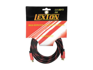 Kabel Hdmi - Hdmi Wersja 1.4v, 5m, Czerwony.