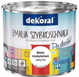 Dekoral Farba Emalia Akrylux Białe Szaleństwo 10l