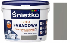 Śnieżka Extra Fasadowa Elewacyjna Ciemny Szary 10l