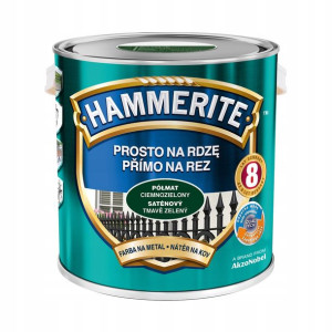 Hammerite Farba Na Rdzę Ciemnozielony Półmat 2.5l
