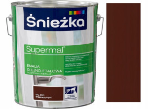 Śniezka Supermal Emalia Olejno-ftal Brąz 8016 10l