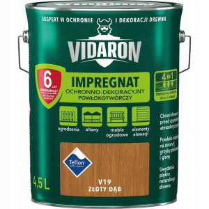 Vidaron Impregnat Ochronny V19 Złoty Dąb 4.5l