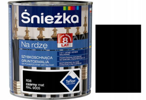 Śnieżka Emalia Na Rdzę Czarny Mat R38 0.65l