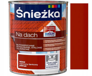 Śnieżka Emalia Na Dach Czerwony Tlenkowy Nd02 0.75