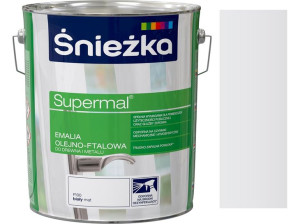 Śniezka Supermal Emalia Olejna Biały Mat F100 10l