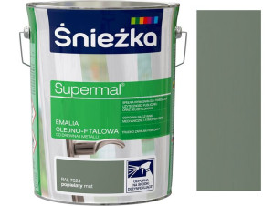 Śniezka Supermal Emalia Popielata Mat 7023 0.8l
