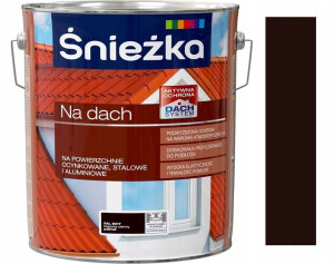 Śnieżka Emalia Na Dach Brąz Ciemny 8017 10l