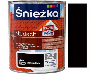 Śnieżka Emalia Na Dach Brąz Czekoladowy Nd04 0.75l