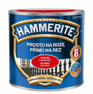 Hammerite Farba Na Rdzę Czerwony Połysk 2.5l