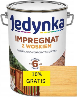 Jedynka Impregnat Drewna Dąb Bielony 5l+10% Gratis