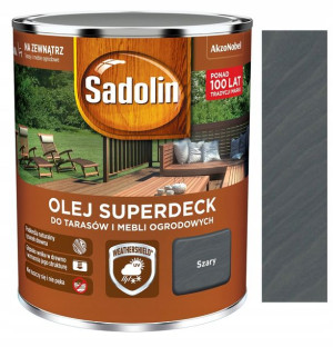 Sadolin Olej Superdeck Do Tarasów Szary 0,75l